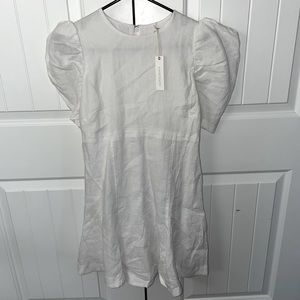 BRAND NEW super cute white dress size small